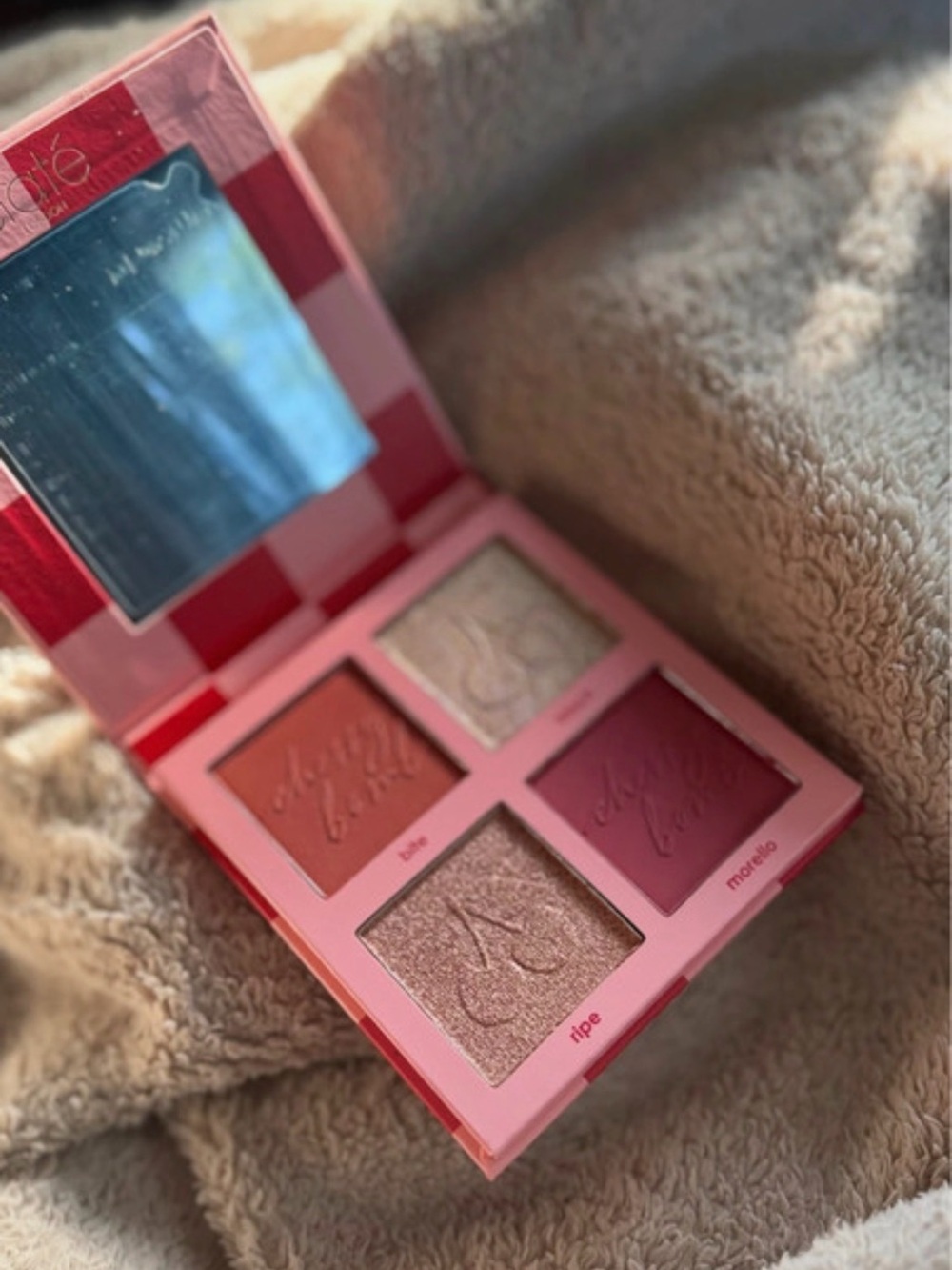 Peachy Glow 4-Color blush Cheek Palette - Pink Blend